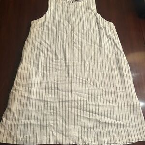 a new day Beige and Black Striped Midi Dress